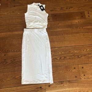 Fashion nova crop top & skirt set.